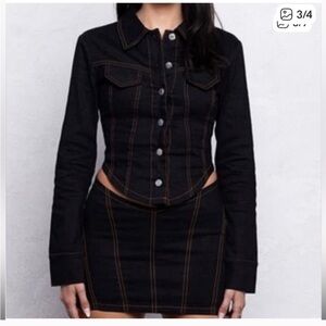Black Denim Skirt Sets (last two)🔥🔥🔥🔥🔥🔥🔥🔥